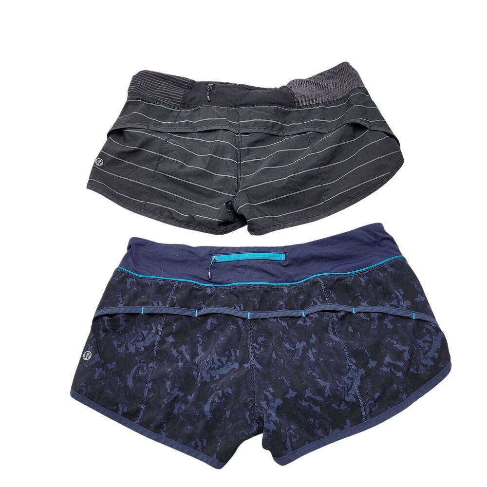 Lululemon Run Speed up shorts athletic active bundle 8 lined pockets